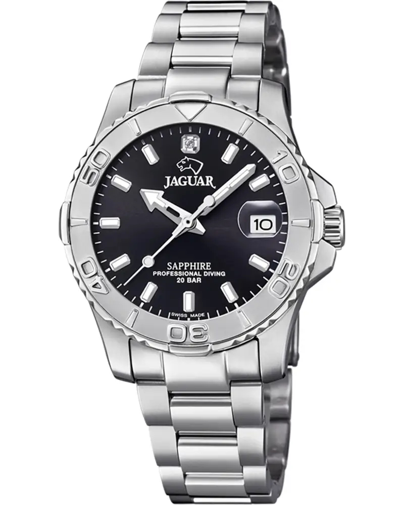 КОМПЛЕКТ ПАРНЫХ ЧАСОВ JAGUAR COUPLE DIVER черные