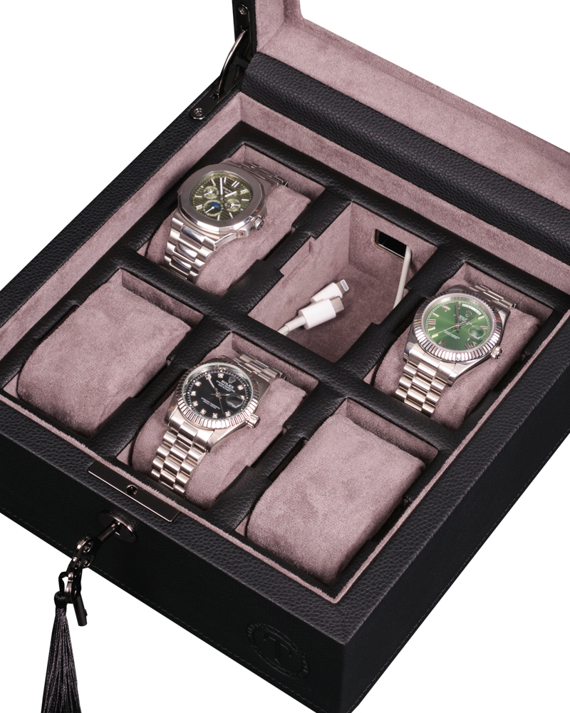 Шкатулка для хранения 6-ти часов BADGE BOX 06B
