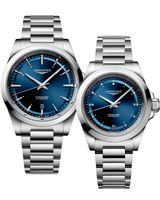 КОМПЛЕКТ ПАРНЫХ ЧАСОВ Longines Conquest