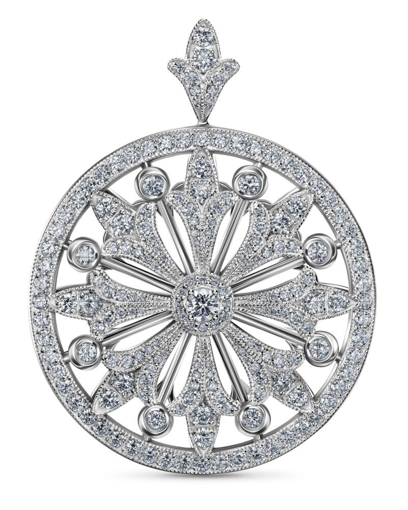 Alrosa Diamonds брошь-подвеска BH140D21S Alrosa Diamonds брошь-подвеска BH140D21S