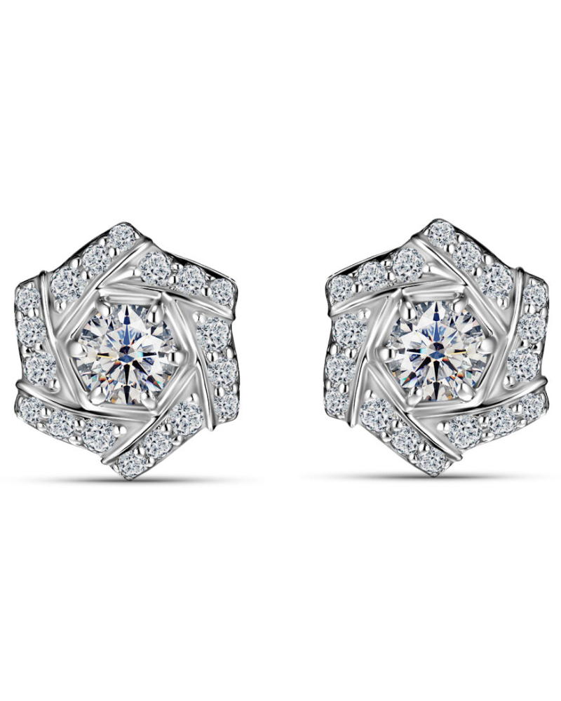 Alrosa Diamonds пусеты 9L214211S Alrosa Diamonds пусеты 9L214211S