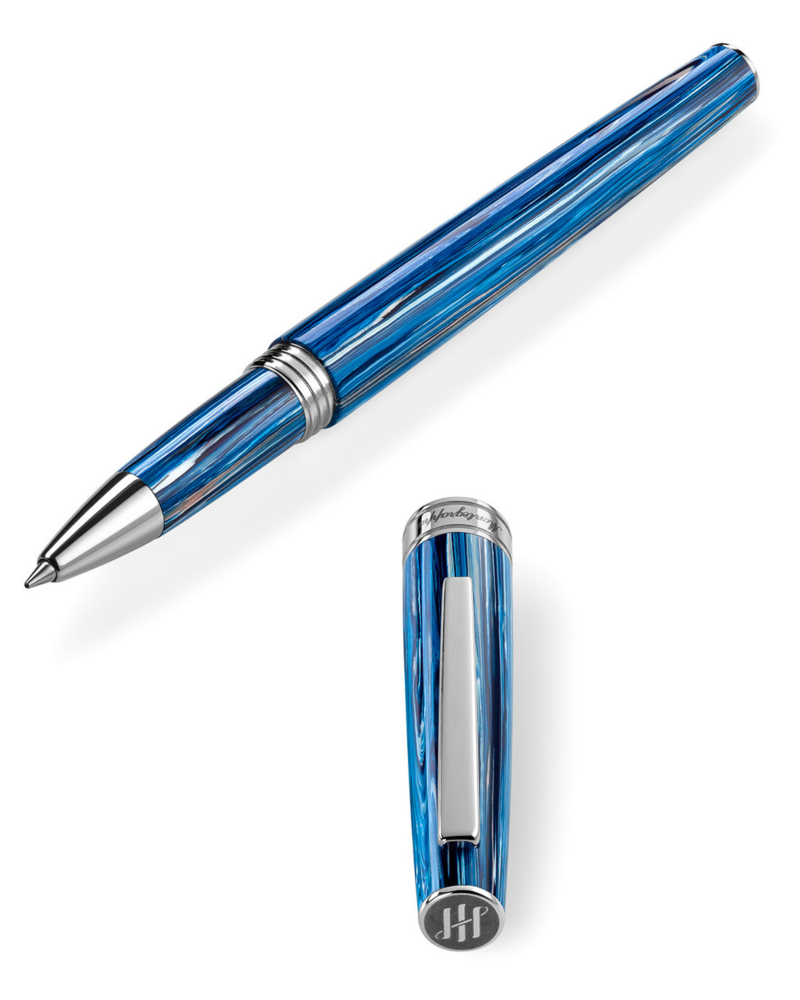 Montegrappa ISA1RBAB_6 ручка шариковая синяя смола, нержавеющая сталь Montegrappa ISA1RBAB_6 ручка шариковая синяя смола, нержавеющая сталь